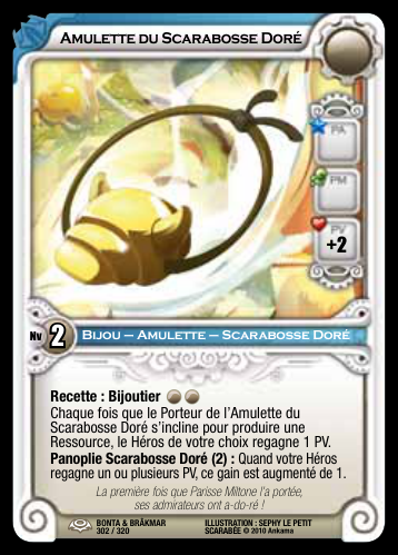 Amulette du Scarabosse Doré