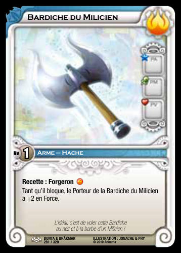 Bardiche du Milicien