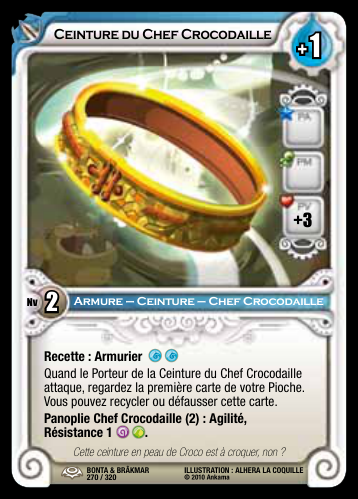 Ceinture du Chef Crocodaille